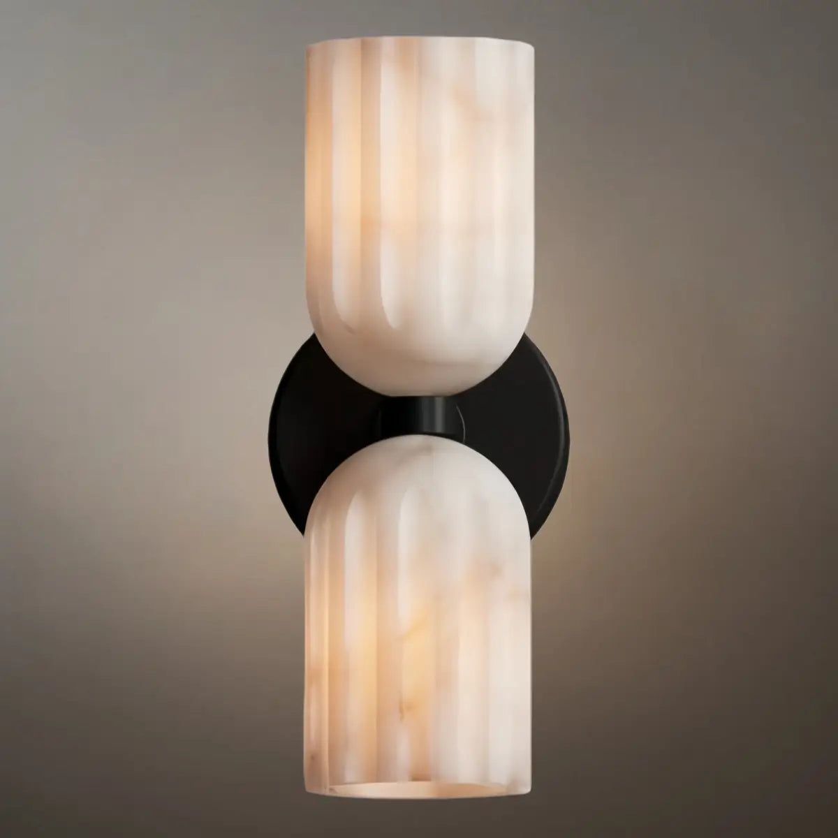 Minimalist Wall Lamp — Brass & Alabaster